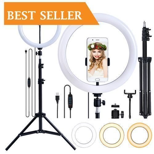 12 Inches Ring Light With Tripod Stand + Remote