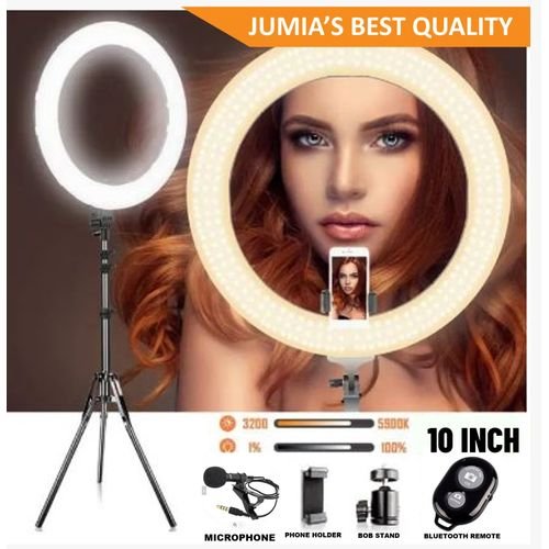 12 Inch LED Ring Light With Tripod Stand For Videos, Makeup
