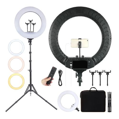 18 Inch Rechargeable Ringlight - 18inch Selfie Video Ring Light