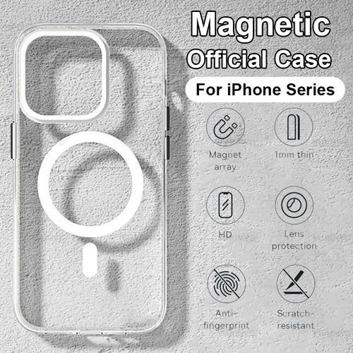 For Magsafe Magnetic Wireless Charging Case For IPhone 14 13 12 11 Pro Max Plus Mini X XS XR SE Clear Cover Accessories(#For IPhone 13Pro MAX)