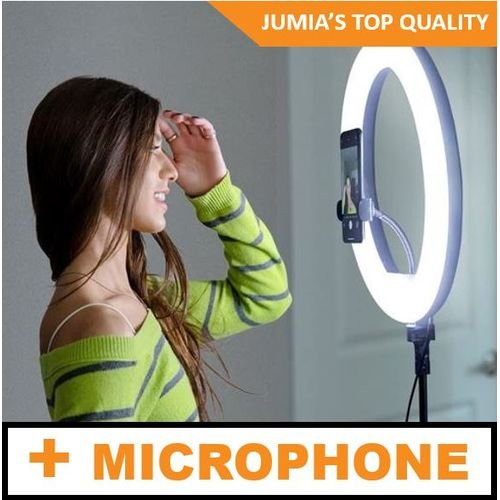 LED 10 Inch Ring Light With /BT Remote/Phone Holder/Tripod