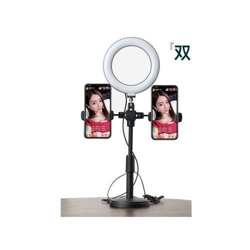 Solid 3 In 1 6 Inches 3 Light Mode Desktop Adjustable Ring Light.Powered By USB Phone Charger,Laptop,Power Bank