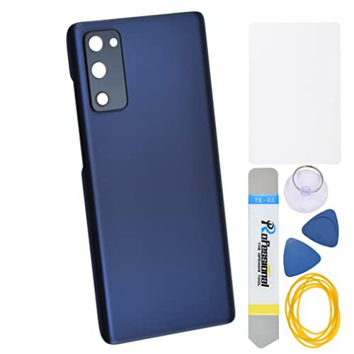 Cloud Navy Plastic Back Panel Cover Replacement for Samsung Galaxy S20 FE 5G with Rear Camera's Frame Rear Camera's Glass Cover Pre-Install Adhesive and Installation Instruction Tool Kit