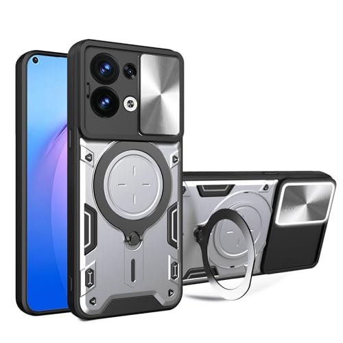 Elubugod Compatible with Tecno Spark Go 2023 Case,Compatible with Tecno Pop 7 pro,with Slide Camera Lens Cover Compatible with Tecno Spark Go 2023 BF7n / Pop 7 pro BF7 BF7h Case Silver
