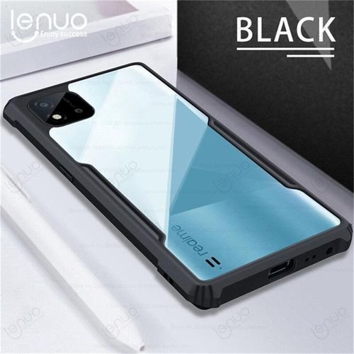 for Oppo A91 / F15 / Reno3 4G Phone Case Shockproof Transparent Bumper Airbag Phone Cover Case - Black