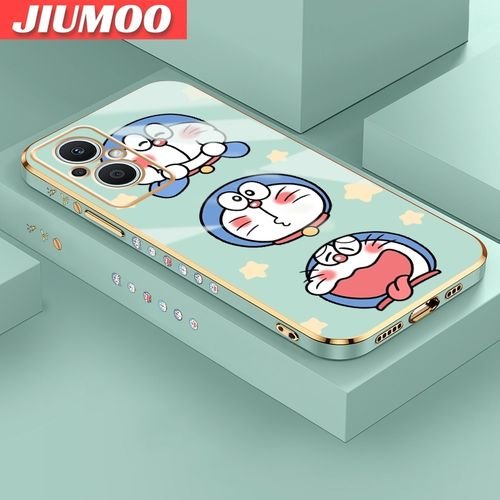 OPPO Reno 8 Lite 5G Case Doraemon Plating Back Cover