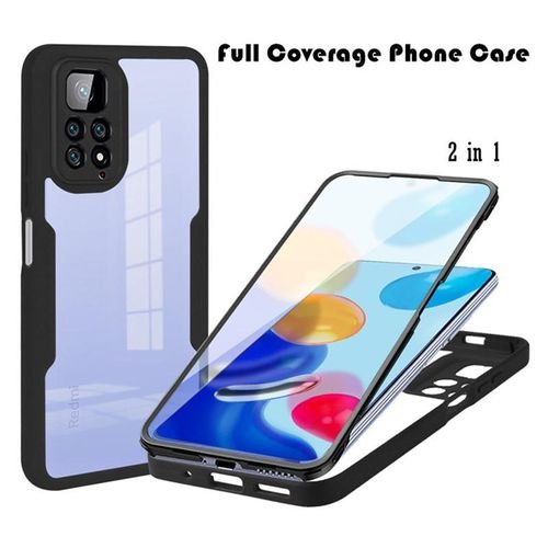 Redmi 9 9A Note 9 10 11 Pro 11s Transparent Front+Back Cover