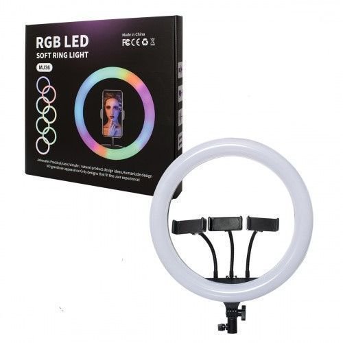 RGB 14 Inches Ring Light With Stand 35.5CM-Mult Colours