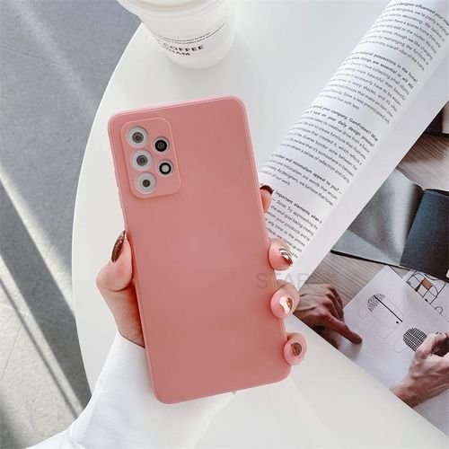 Square Liquid Silicone Case For Samsung Galaxy S20 FE S22 S21 Plus Ultra S 22 20 21 10 S10 E S10E S8 S9 S20fe 5g Soft Back Cover-FX Deep Pink