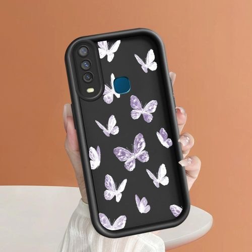Vivo Y12 Case Butterfly Pattern Soft Phone Cover
