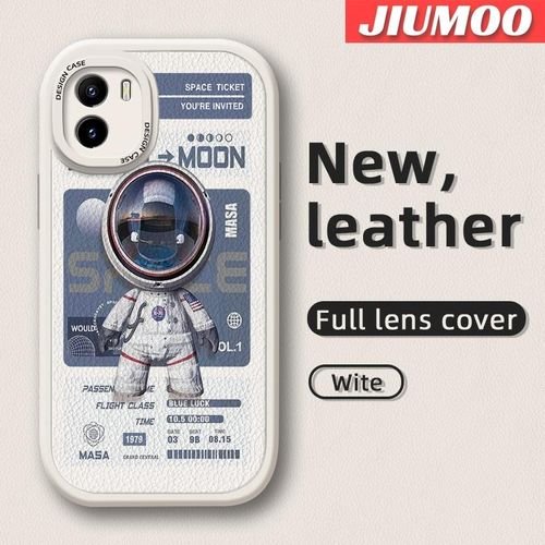 VIVO Y15s Case Space Suit Pattern Leather Cover