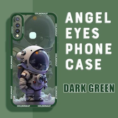 Vivo Y19 Case Cute Astronaut Soft TPU Phone Back Cover