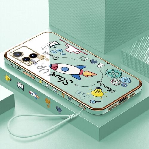 Vivo Y21 2021 Case Soft Start Up Phone Back Cover,