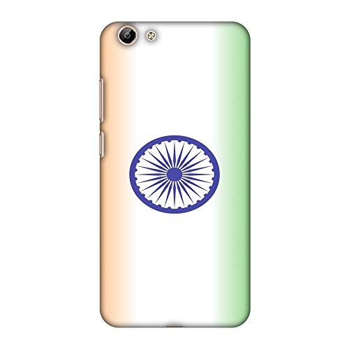 AMZER Slim Fit Handcrafted Designer Printed Snap On Hard Shell Case Back Cover for Vivo Y69 - India Flag- Ombre HD Color, Ultra Light Back Case