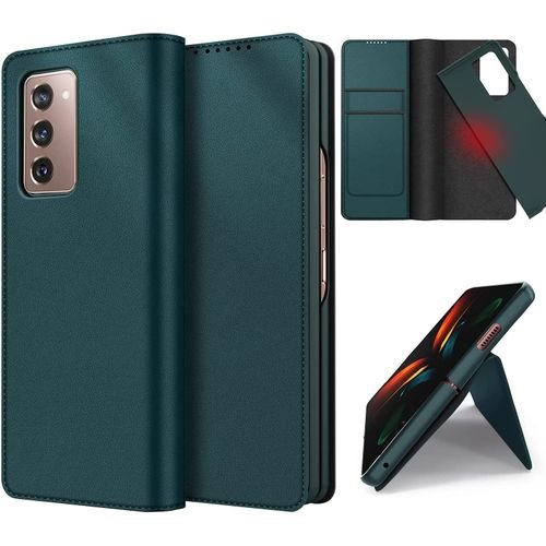 Galaxy Z Fold 2 Protective Leather Walet Case With Kickstand