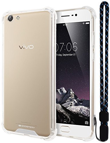 GOOSPERY Vivo Y69 Case, [Shock-Absorbing] Crystal Clear Hybrid [Protective TPU Cover & Hard PC Back] for Vivo Y69, VIVOY69-CCH