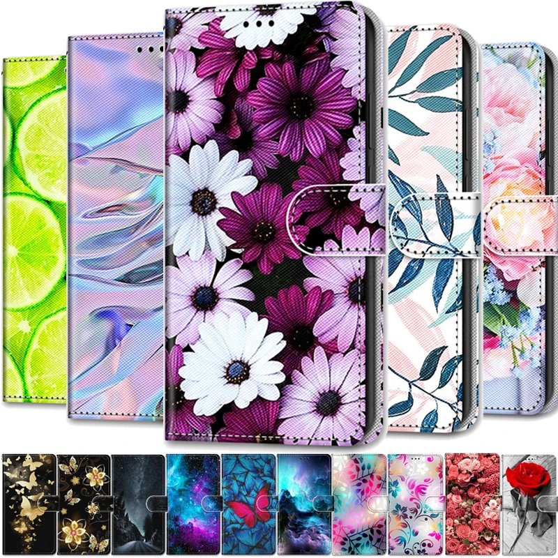 Leather Magnetic Case For Huawei P Smart Plus PSmart Z 2019 Phone Cover Flip Wallet Painted Funda Etui