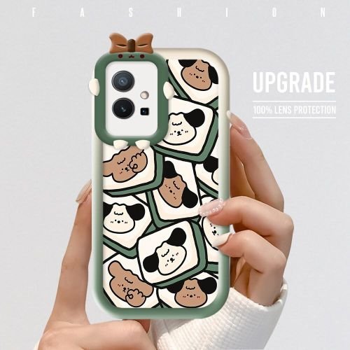Vivo Y75 5G Case Cute Cartoon Dog Soft Phone Back Cover